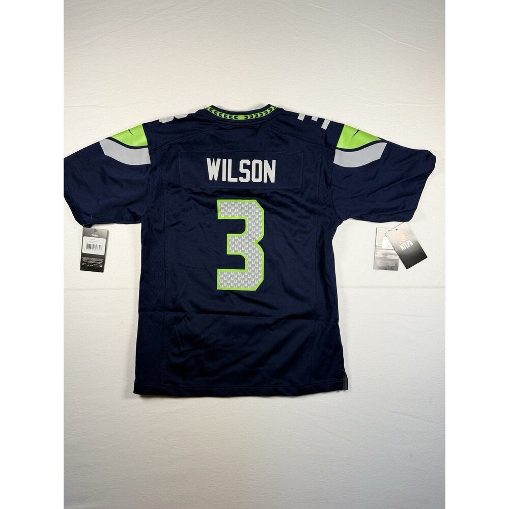 Nike RUSSELL WILSON SEATTLE SEAHAWKS On-Field Football Jersey youth Large